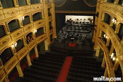 Aerial view of the manoel theatre valletta