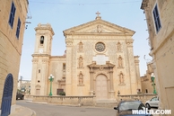 Front of the Parish Church of the assumption of Parish Church of the assumption of Our Lady in AttardOur Lady in Attard