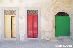 traditionnal Maltese doors in Balzan