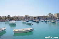 Boat in the St george Bay of Birzebbuga