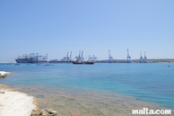 The freeport near Birzebbuga