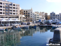 Marsalforn Harbour and boats