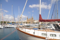 The Msida Parish Church by the Marina