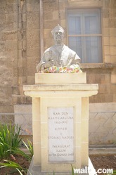 monument of Dun Karm Caruana in nadur gozo