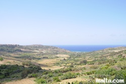 Views from Nadur gozo towards the sea