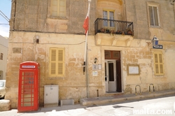 Police station and old phonebox in Qrendi
