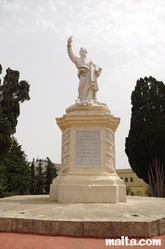 Statue in the Rabat Parish church garden