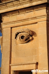 The eye of the Gardjola in Senglea