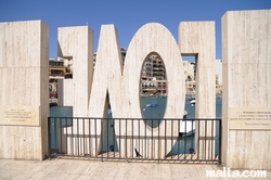Love Monument in St Julian's Spinola Bay