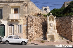 Small Christian Monument in St paul's bay