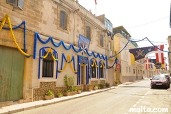 Decoration in the streets of Tarxien
