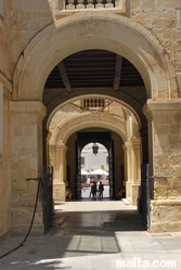 Arches in the street of valletta