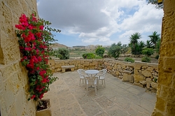 Razzett Ghasri courtyard and view
