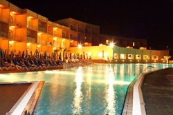 Paradise Bay Hotel Outdoor pool by night