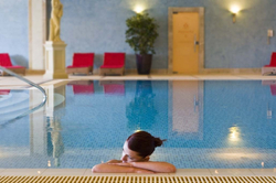 Indoor pool at the Radisson Golden sands