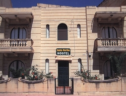Facade of the Santa Martha hostel