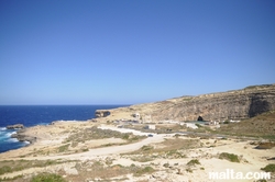 Azur Window and the Inland sea in Dwejra point gozo Azur Window and the Inland sea in Dwejra point gozo