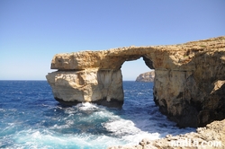 The Azur Window in Dwejra Bay gozo The Azur Window in Dwejra Bay gozo