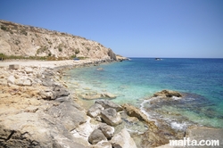 rocks at Hondoq Bay Gozo