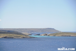 view from Hondoq Bay Gozo
