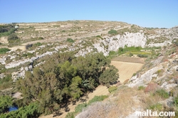 countryside around Mgarr Ix-xini Bay