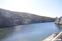 Mgarr Ix-xini Bay inside sea Mgarr Ix-xini Bay inside sea