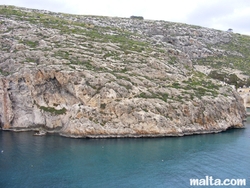 Cliff above the xlendi bay Cliff above the xlendi bay