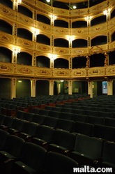 Seating and stalls fo the the manoel theatre valletta