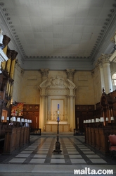 candle in the nave of St Paul Anglican Church Valletta