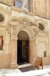 entrance of  St Paul Shipwreck Church in Valletta