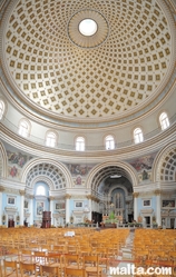 Large view of the Rotunda and body of the Mosta Dome