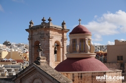 Roofs and chapel in Mellieha
