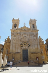 Front of the St George's Basilica in Victoria gozo Front of the St George's Basilica in Victoria gozo