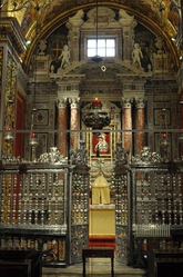 side altar with gate in St. john's cathedral valletta