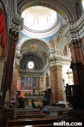 altar in the Collegial Parish Church of St Lawrence