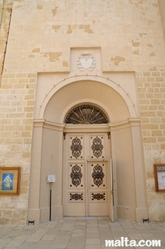 Entrance to the Collegial Parish Church of St Lawrence