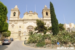 front of the Collegial Parish Church of St Lawrence