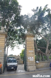 The entrance to the Argotti Botanical park in Floriana