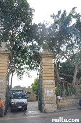 The entrance to the Argotti Botanical park in Floriana The entrance to the Argotti Botanical park in Floriana