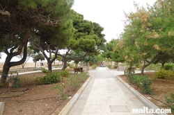 path  in hastings garden valletta