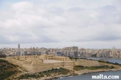 view of fort st angelo from hastings garden valletta view of fort st angelo from hastings garden valletta