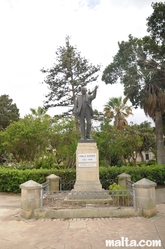 Statue of Paul Xuereb in the Howard Gardens In Rabat