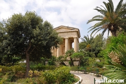 temple monument in the Lower Barrakka Gardens