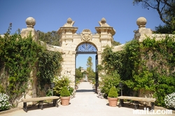 gate to the palazzo parisio garden