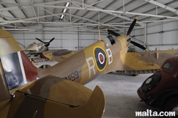 Airplanes in the Malta Aviation Museum Airplanes in the Malta Aviation Museum