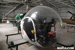 Helicopter in the Malta Aviation Museum Helicopter in the Malta Aviation Museum
