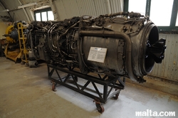 Jet engine in the Malta Aviation Museum
