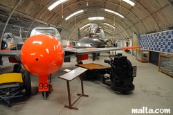 Main hangar in the Malta Aviation Museum Main hangar in the Malta Aviation Museum