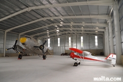 Two planes in the Malta Aviation Museum