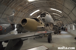 Wreck planes in the Malta Aviation Museum